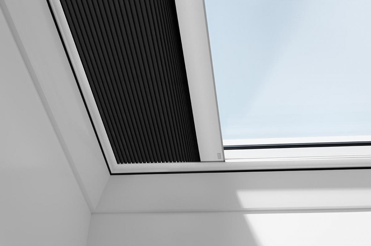 An image of VELUX® Translucent Pleated Flat Roof Window Blinds goes here.